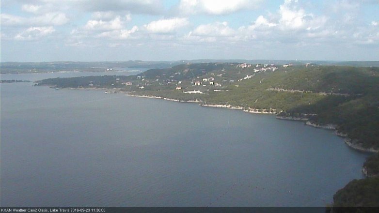 Lake Travis webcam, September 23, 2016 11:00 AM CT