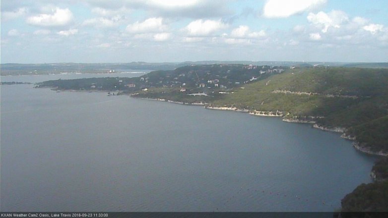 Lake Travis webcam, September 23, 2016 11:05 AM CT