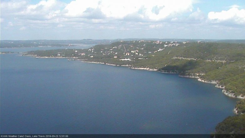 Lake Travis webcam, September 23, 2016 11:10 AM CT