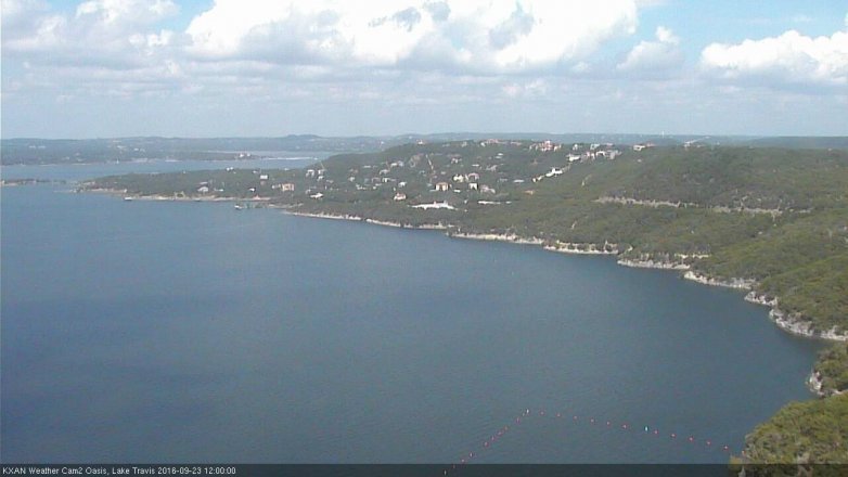 Lake Travis webcam, September 23, 2016 11:25 AM CT
