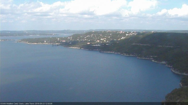 Lake Travis webcam, September 23, 2016 11:30 AM CT
