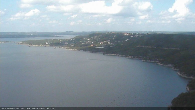 Lake Travis webcam, September 23, 2016 11:35 AM CT