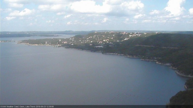 Lake Travis webcam, September 23, 2016 11:40 AM CT