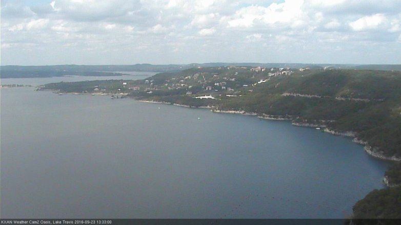 Lake Travis webcam, September 23, 2016 12:40 PM CT