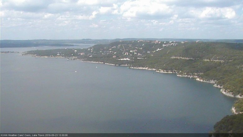 Lake Travis webcam, September 23, 2016 12:45 PM CT