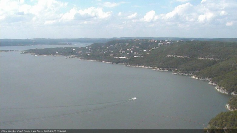 Lake Travis webcam, September 23, 2016 2:25 PM CT