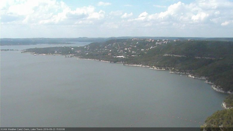 Lake Travis webcam, September 23, 2016 2:30 PM CT