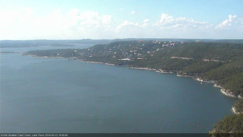 Lake Travis webcam, September 23, 2016 3:10 PM CT