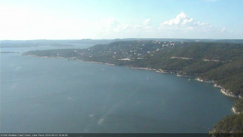 Lake Travis webcam, September 23, 2016 3:40 PM CT