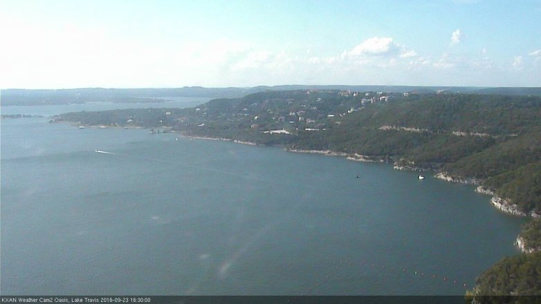 Lake Travis webcam, September 23, 2016 3:45 PM CT