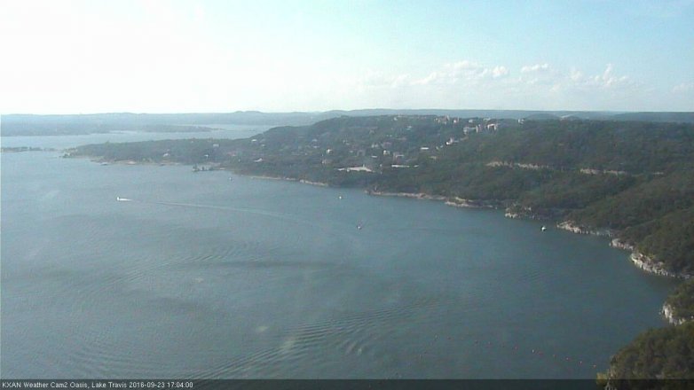 Lake Travis webcam, September 23, 2016 4:25 PM CT
