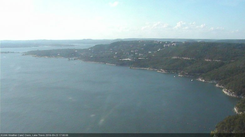Lake Travis webcam, September 23, 2016 4:30 PM CT