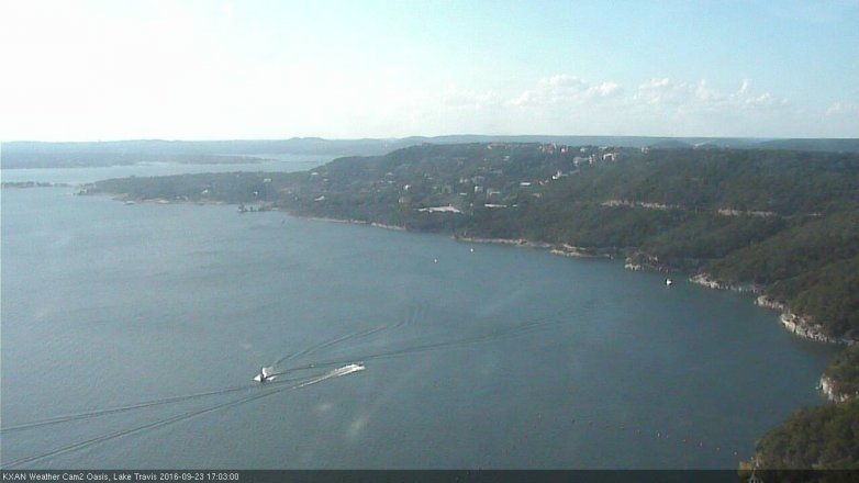 Lake Travis webcam, September 23, 2016 4:35 PM CT