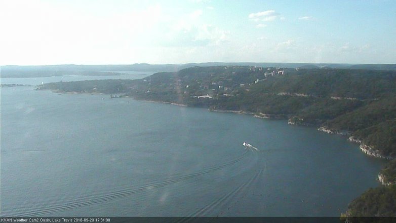 Lake Travis webcam, September 23, 2016 4:45 PM CT