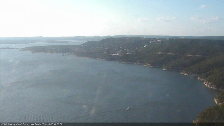 Lake Travis webcam, September 23, 2016 5:20 PM CT