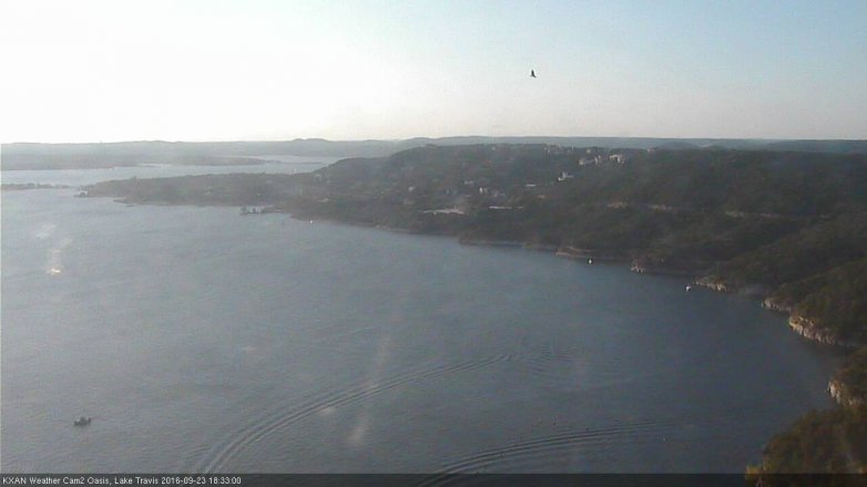 Lake Travis webcam, September 23, 2016 6:00 PM CT