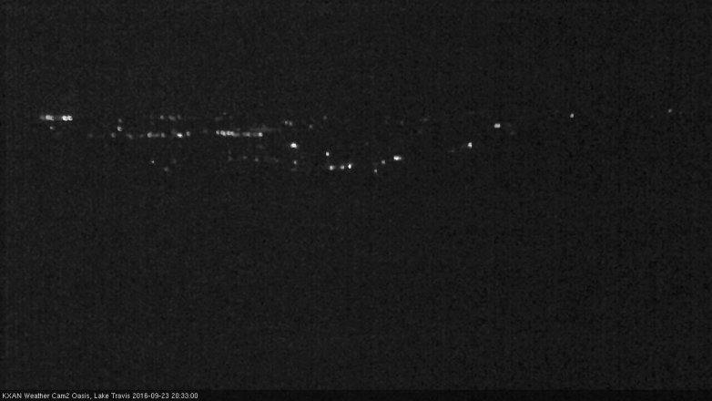 Lake Travis webcam, September 23, 2016 7:40 PM CT