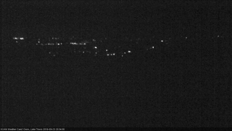 Lake Travis webcam, September 23, 2016 8:00 PM CT