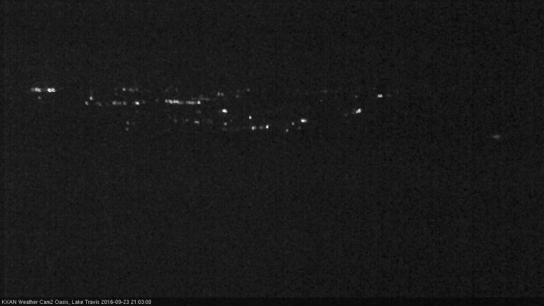 Lake Travis webcam, September 23, 2016 8:10 PM CT