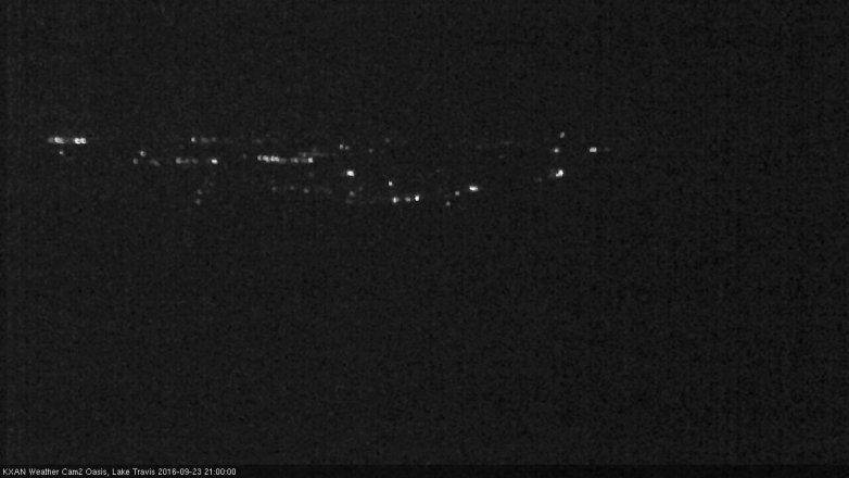 Lake Travis webcam, September 23, 2016 8:25 PM CT