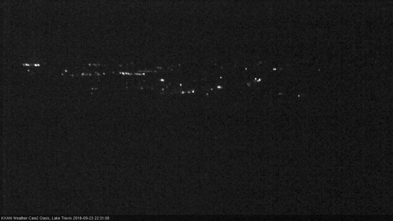 Lake Travis webcam, September 23, 2016 9:35 PM CT
