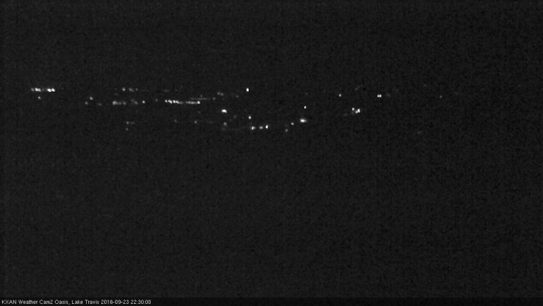 Lake Travis webcam, September 23, 2016 9:55 PM CT