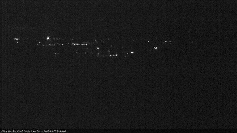 Lake Travis webcam, September 23, 2016 10:15 PM CT