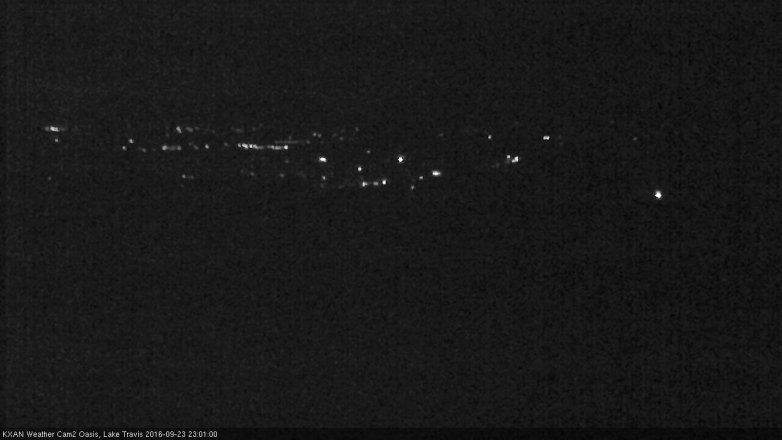 Lake Travis webcam, September 23, 2016 10:25 PM CT