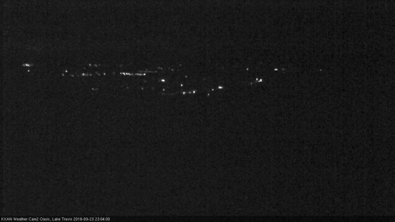 Lake Travis webcam, September 23, 2016 10:35 PM CT