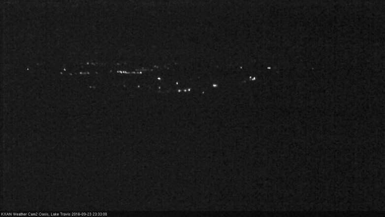 Lake Travis webcam, September 23, 2016 11:05 PM CT