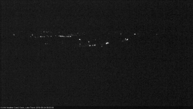 Lake Travis webcam, September 23, 2016 11:20 PM CT