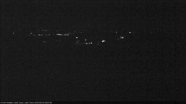 Lake Travis webcam, September 23, 2016 11:25 PM CT