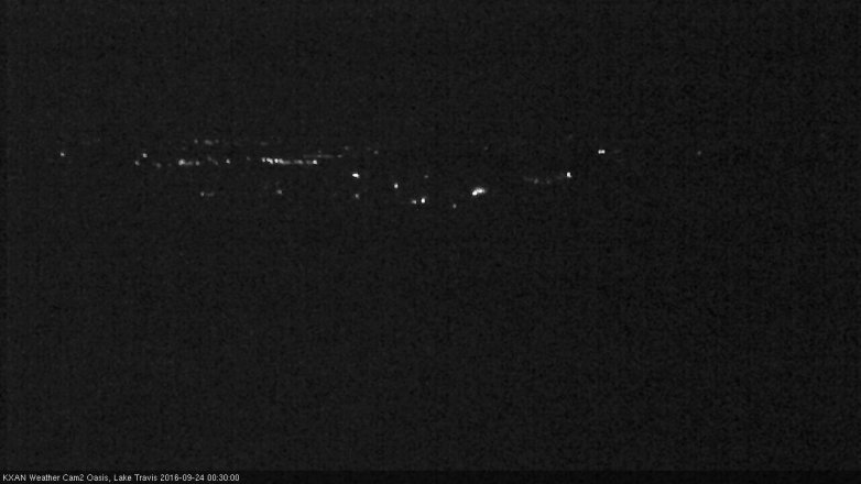 Lake Travis webcam, September 23, 2016 11:55 PM CT