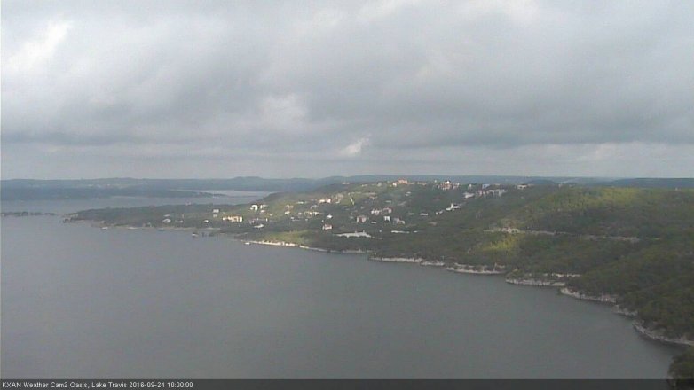 Lake Travis webcam, September 24, 2016 9:05 AM CT
