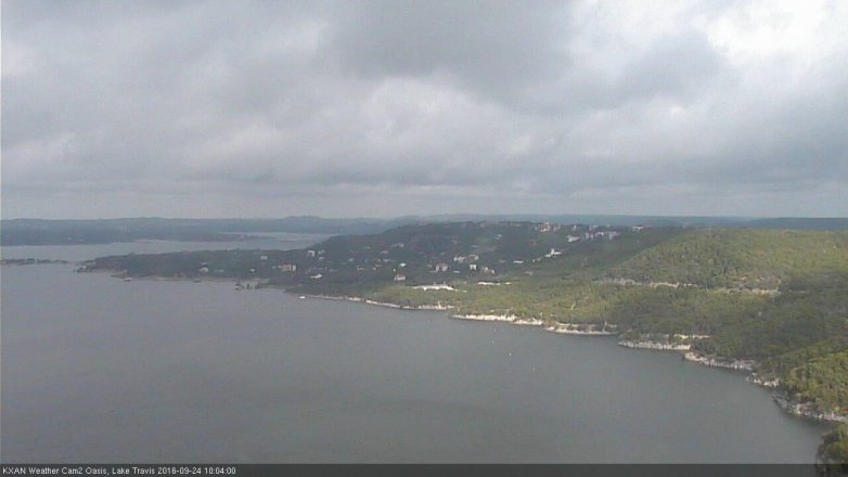 Lake Travis webcam, September 24, 2016 9:25 AM CT