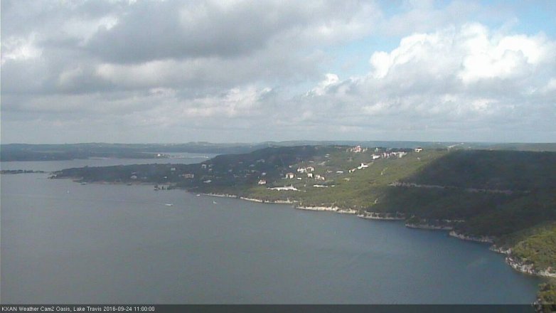 Lake Travis webcam, September 24, 2016 10:15 AM CT