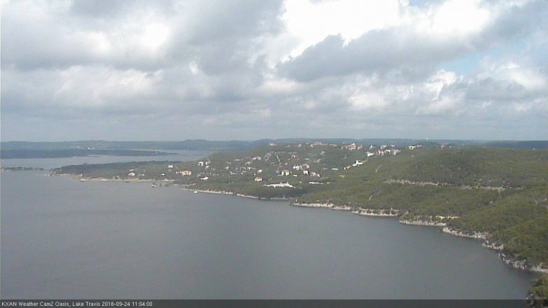 Lake Travis webcam, September 24, 2016 10:25 AM CT