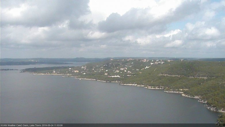Lake Travis webcam, September 24, 2016 10:35 AM CT