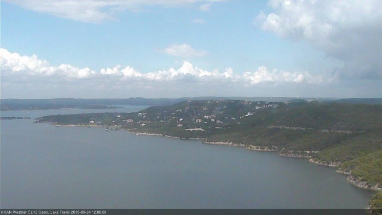 Lake Travis webcam, September 24, 2016 11:05 AM CT