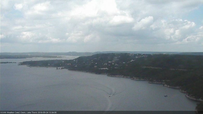 Lake Travis webcam, September 24, 2016 12:40 PM CT