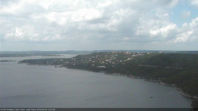Lake Travis webcam, September 24, 2016 12:50 PM CT