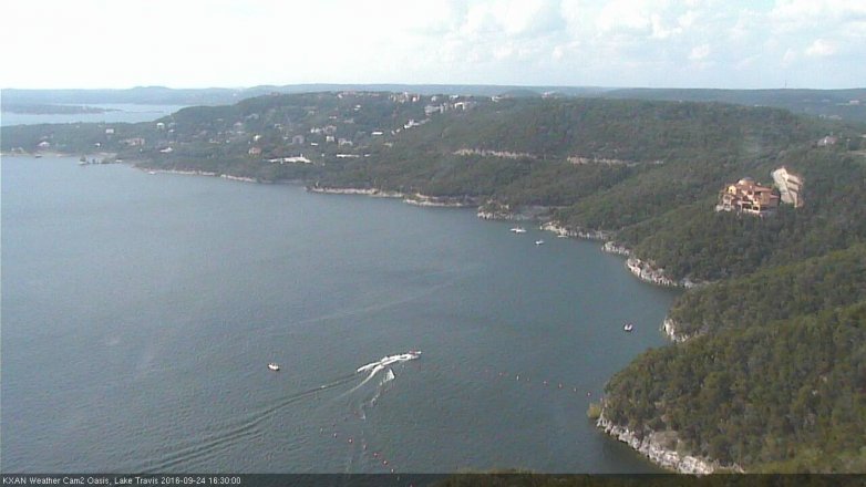 Lake Travis webcam, September 24, 2016 3:35 PM CT