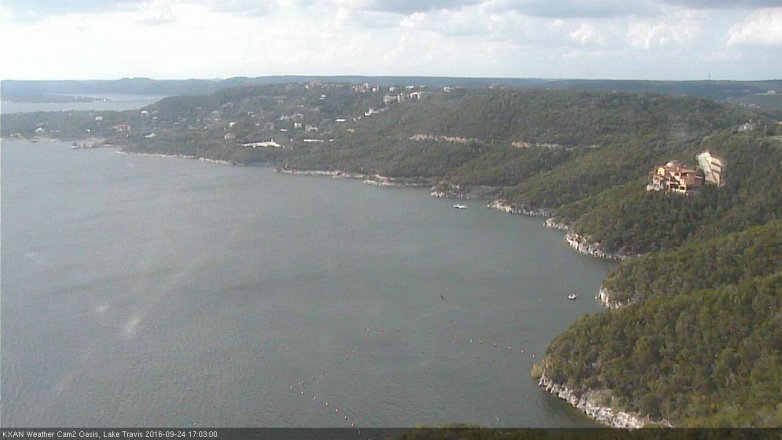 Lake Travis webcam, September 24, 2016 4:30 PM CT