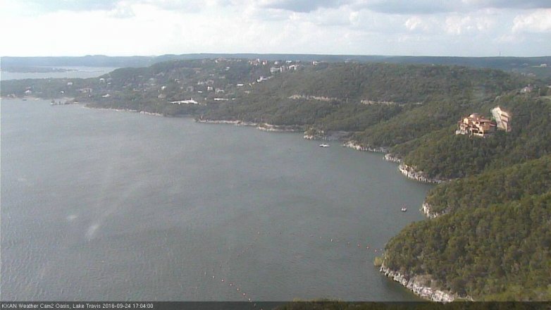 Lake Travis webcam, September 24, 2016 4:35 PM CT
