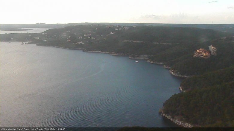 Lake Travis webcam, September 24, 2016 6:00 PM CT