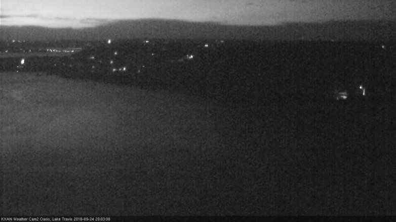 Lake Travis webcam, September 24, 2016 7:10 PM CT