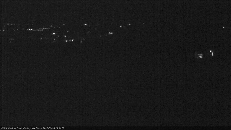 Lake Travis webcam, September 24, 2016 8:35 PM CT