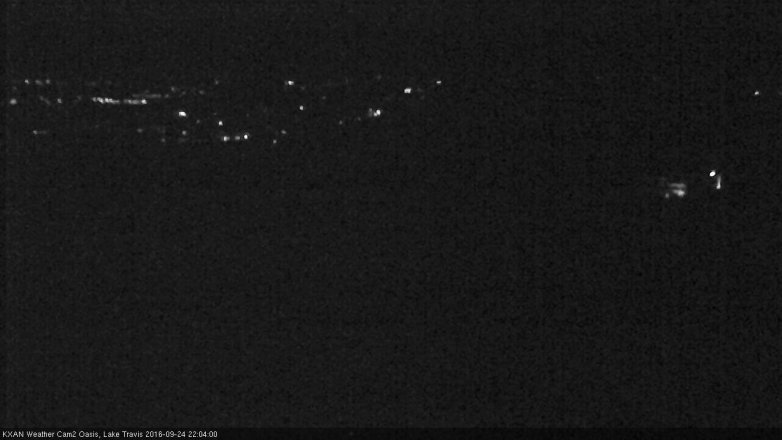 Lake Travis webcam, September 24, 2016 9:10 PM CT