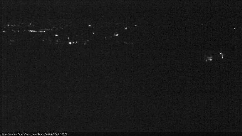 Lake Travis webcam, September 24, 2016 9:35 PM CT
