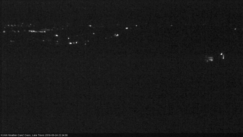 Lake Travis webcam, September 24, 2016 10:05 PM CT